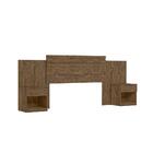 Jogo Cabeceira E Roupeiro Bahamas Wood