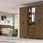 Jogo Cabeceira E Roupeiro Bahamas Wood