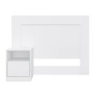 Jogo Cabeceira E Roupeiro Giano Branco