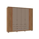 Jogo Cabeceira E Roupeiro Ripados Lesoto Buriti Fendi