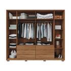 Jogo Cabeceira E Roupeiro Ripados Lesoto Buriti Off White