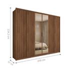 Jogo Cabeceira E Roupeiro Zeus Havana Off White