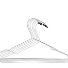 Jogo Cabide Aço Cromado Com Cava 6 Unidades - Araminas