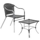 Jogo Cadeira 1un E Mesa De Centro Floripa Para Edicula Jardim