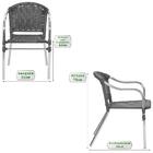 Jogo Cadeira 1un E Mesa De Centro Floripa Para Edicula Jardim