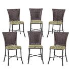 Jogo Cadeira De Jantar Em Alumínio E Fibra Estofado Impermeav