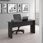 Jogo Cadeira Giratória E Mesa Com Gaveteiro Preto Onix