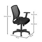 Jogo Cadeira Inclinável E Mesa L Com Gaveteiro Affara Preto