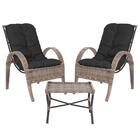 Jogo Cadeiras 2un E Mesa P/ Jardim Edicula Varanda Descanso T