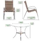 Jogo Cadeiras 6un E Mesa Alta Colombia Para Edicula Jardim Ar