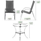 Jogo Cadeiras 6un E Mesa Sem Tampo Garden Para Jardim Area Va