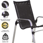 Jogo Cadeiras E Mesa Adaptada Alumínio Trama Para Área, Jardi