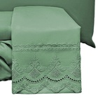 Jogo Cama Casal Angely Bordado Inglês 4pç 100% Poliéster - Es