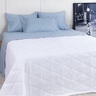 Jogo Cama Casal Buddemeyer 180 Fios Basic Percalle Azul 017