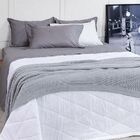 Jogo Cama Casal Buddemeyer 180 Fios Basic Percalle Chumbo 018
