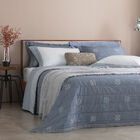 Jogo Cama Casal Buddemeyer 180 Fios Percalle Art Deco Azul