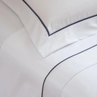 Jogo Cama Casal Scavone 300 Fios Normandie Marinho