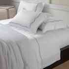 Jogo Cama King Bordado Windsor Branco/cinza Kacyumara