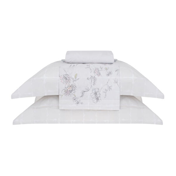 Jogo Cama King Buddemeyer 180 Fios Percalle Naturale