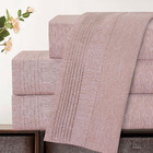 Jogo Cama Lençol Alba Queen Detalhes Plissados Percal 300 Fio