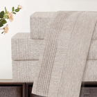 Jogo Cama Lençol Alba Queen Detalhes Plissados Percal 300 Fio