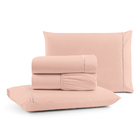 Jogo Cama Lençol Bali King Percal 180 Fios 100% Algodão Ponto