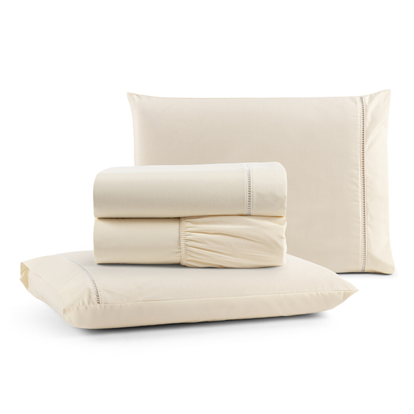 Jogo Cama Lençol Bali Queen Percal 180 Fios 100% Algodão Pont