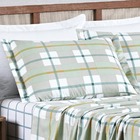 Jogo Cama Lençol Belle Queen 400 Fios Estampado 4 Peças Grid