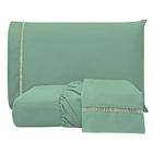 Jogo Cama Lençol Bold Queen Percal 400 Fios Acetinado C/ Pont