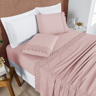 Jogo Cama Lençol Bouclê Casal Padrão Micro Percal 200 Fios C/