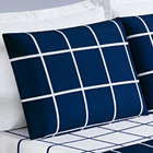 Jogo Cama Lençol Brooklyn Casal Quadriculado Micropercal 200