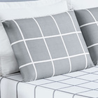 Jogo Cama Lençol Brooklyn King Quadriculado Micropercal 200 F