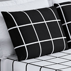 Jogo Cama Lençol Brooklyn Queen Quadriculado Micropercal 200
