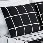 Jogo Cama Lençol Brooklyn Queen Quadriculado Micropercal 200