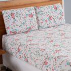 Jogo Cama Lençol Bruny Queen Percal Estampado 180 Fios 3 Peça