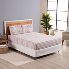 Jogo Cama Lençol Bruny Queen Percal Estampado 180 Fios 3 Peça