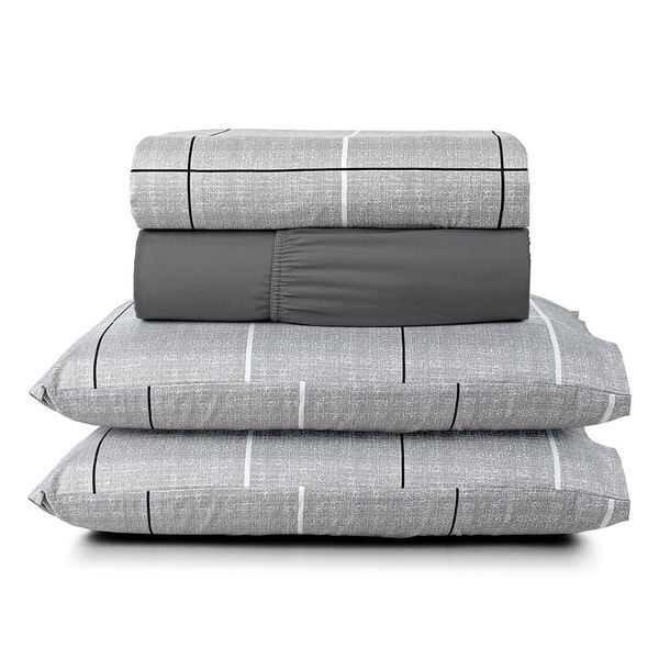 Jogo Cama Lençol Celi Queen Micropercal Estampado 200 Fios 4