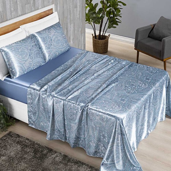 Jogo Cama Lençol Charme Queen 4 Peças - Serenity - 100% Polié