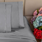 Jogo Cama Lençol Delicato King Percal 400 Fios Acetinado 100%