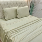 Jogo Cama Lençol Detail Queen Bordado Guipir Bordado Inglês P