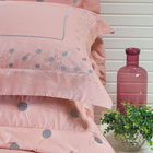 Jogo Cama Lençol Garland Casal Bordado 100% Algodão Acetinado