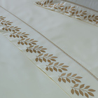 Jogo Cama Lençol Garland Queen Bordado 100% Algodão Acetinado