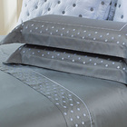 Jogo Cama Lençol Garland Queen Bordado 100% Algodão Acetinado