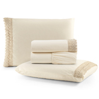 Jogo Cama Lençol Haia Queen Percal 200 Fios Algodão Guipir Bo