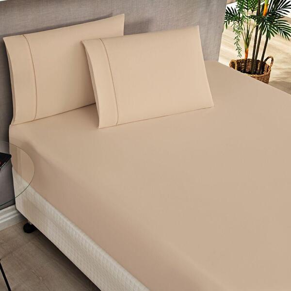 Jogo Cama Lençol Home Basic Solteiro 180 Fios C/ Ponto Palito