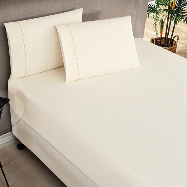 Jogo Cama Lençol Home Basic Solteiro 180 Fios C/ Ponto Palito