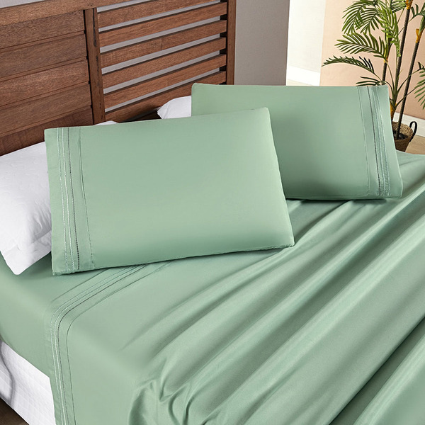 Jogo Cama Lençol Honore Queen Micro Percal 200 Fios C/ Detalh