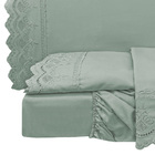 Jogo Cama Lençol Loren King Bordado Inglês Micro Percal 300 F
