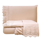 Jogo Cama Lençol Loren King Bordado Inglês Micro Percal 300 F