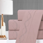 Jogo Cama Lençol Merit Casal Padrão Bordado Coroa De Louros P